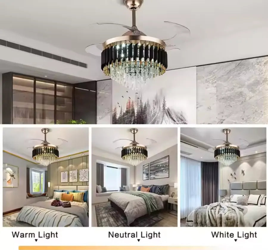 BELLAGIO CHANDELIER CEILING FAN