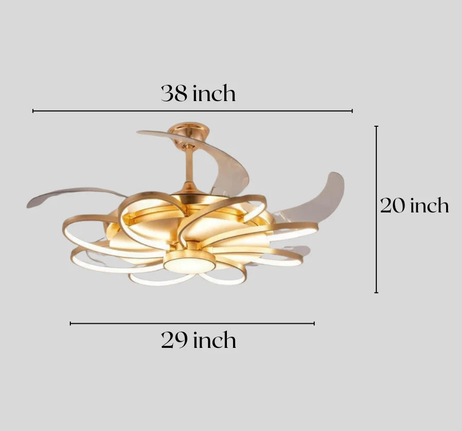 CASPIAN CHANDELEIR CEILING FAN