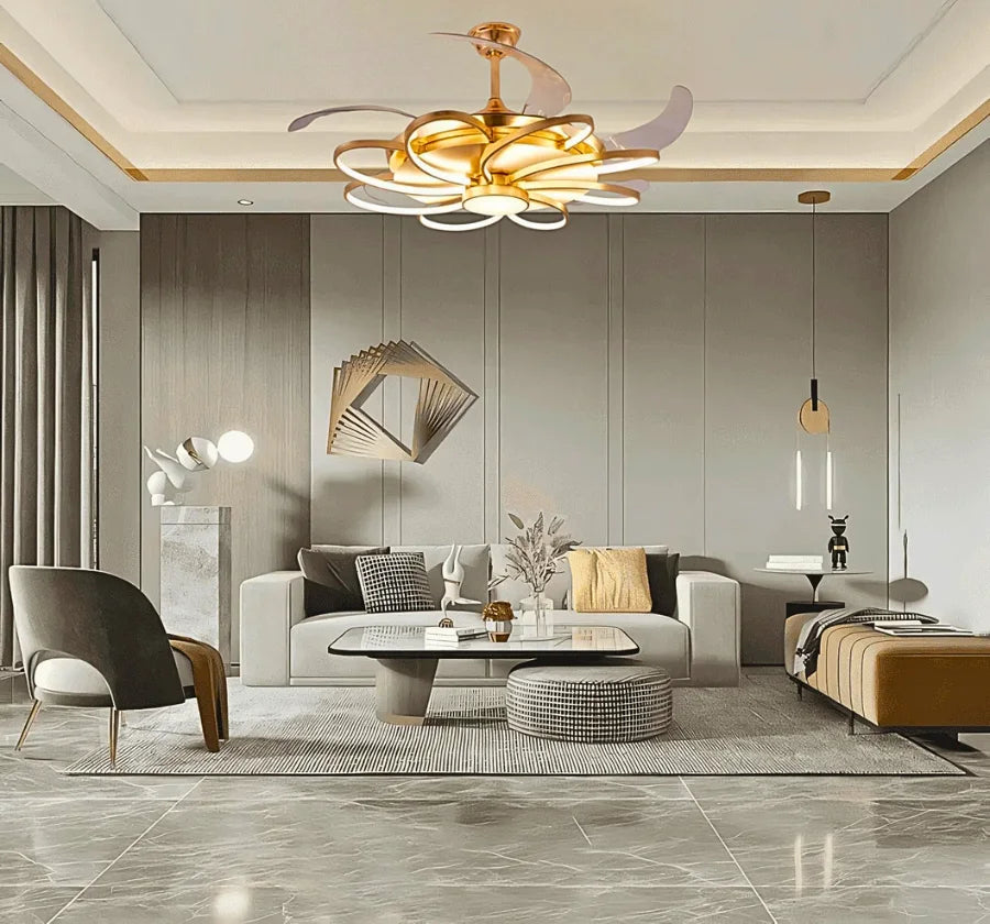 CASPIAN CHANDELEIR CEILING FAN