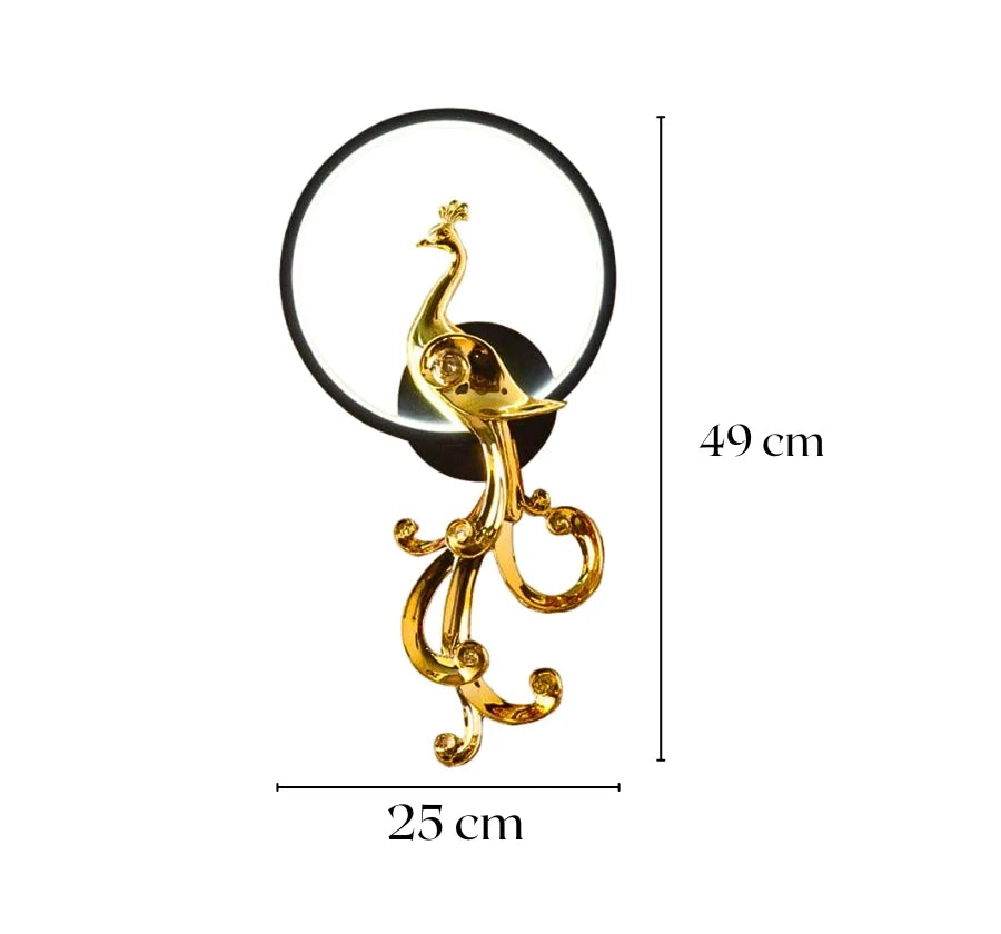 ROYALE PEACOCK WALL LAMP (Right)
