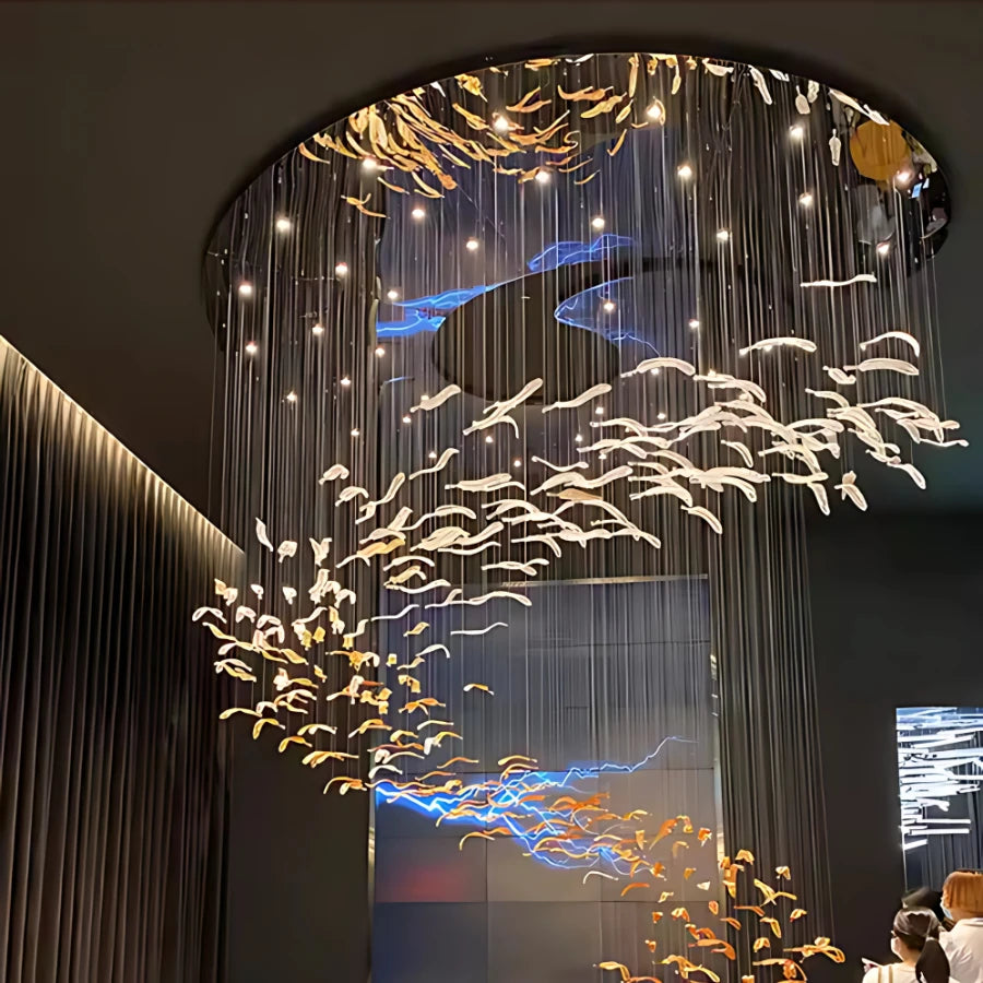 AIRY GLASS CHANDELIER