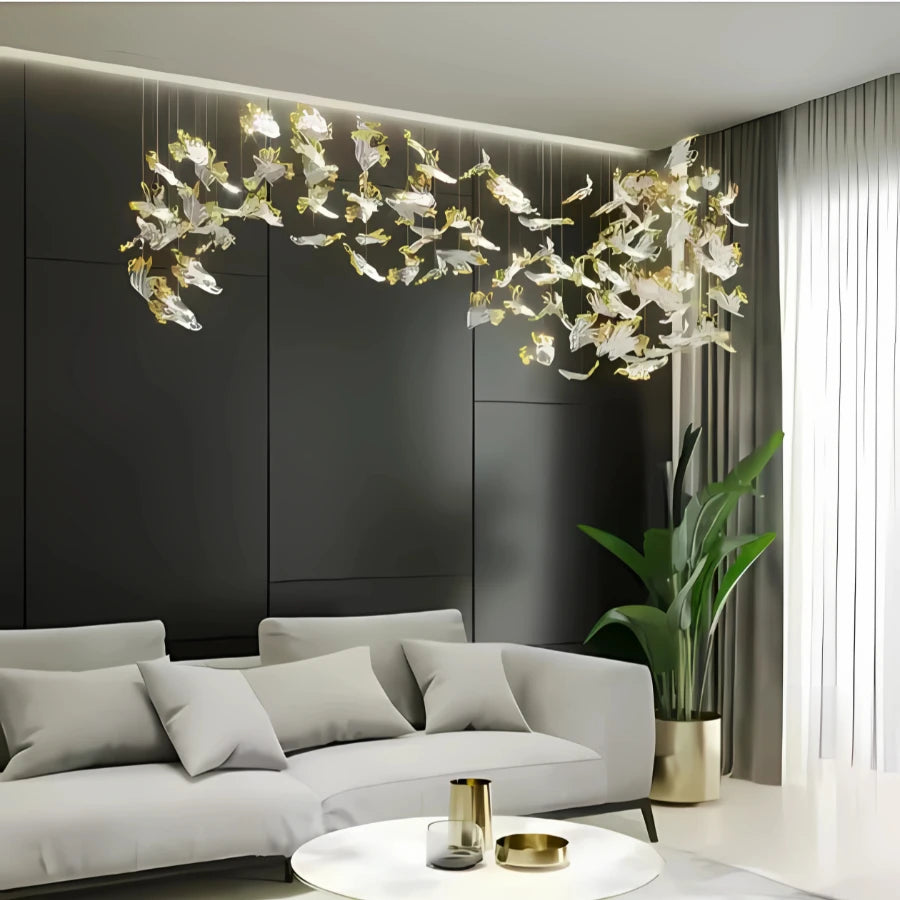 AIRY GLASS CHANDELIER