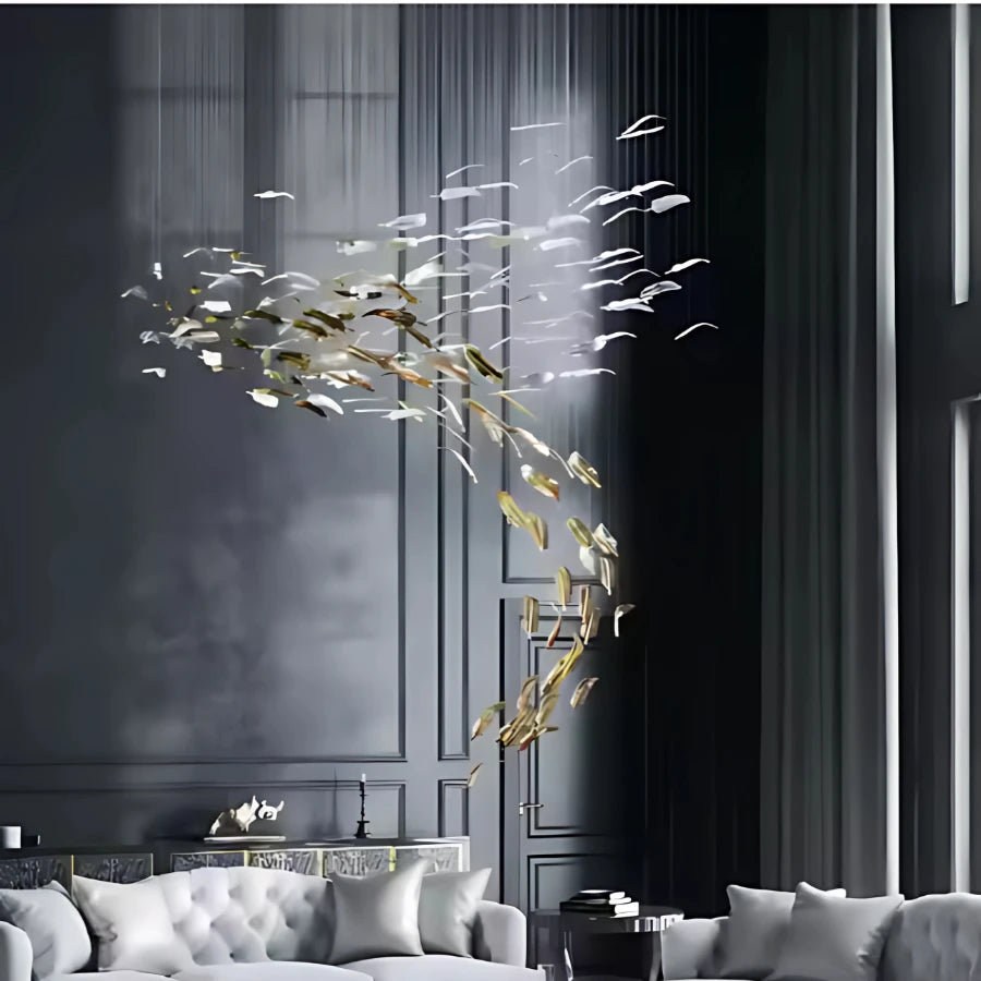 AIRY GLASS CHANDELIER