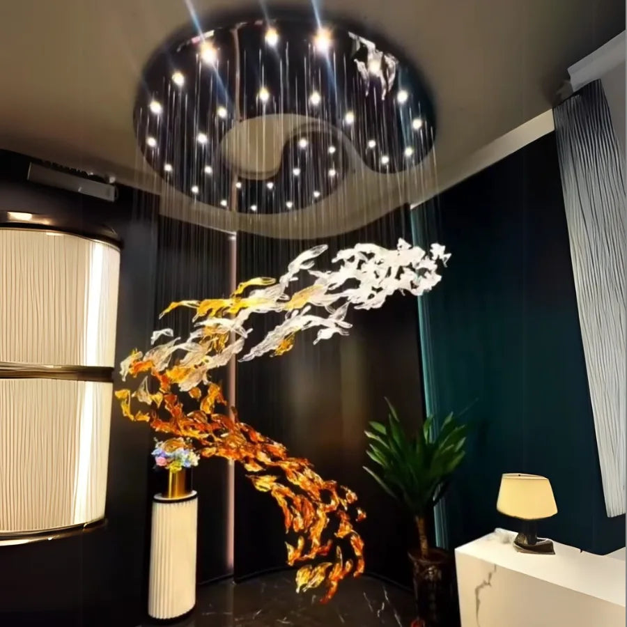 AIRY GLASS CHANDELIER