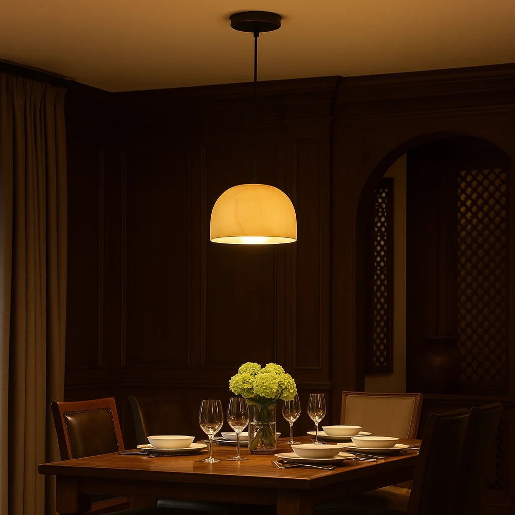 COGNAC ORB PENDANT LIGHT