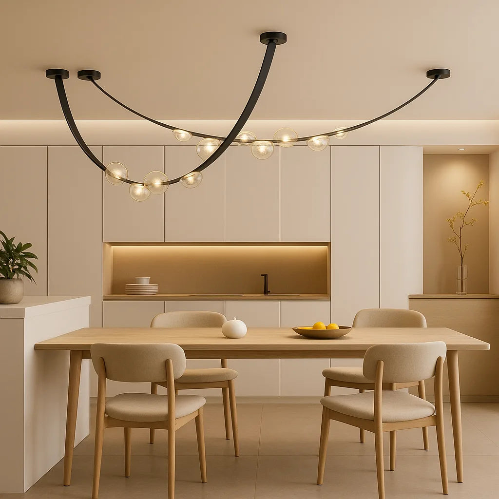 ELANTRIX BLACK MODERN CHANDELIER