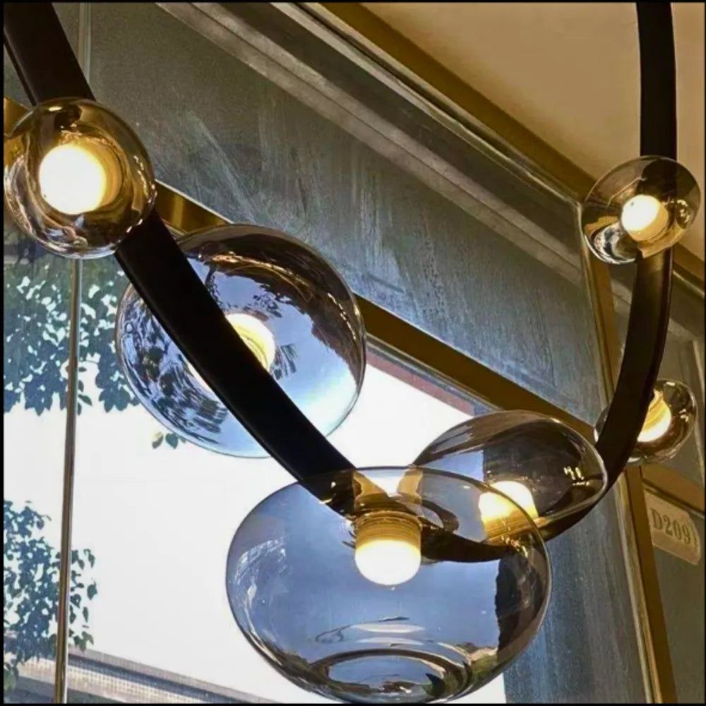 ELANTRIX BLACK MODERN CHANDELIER