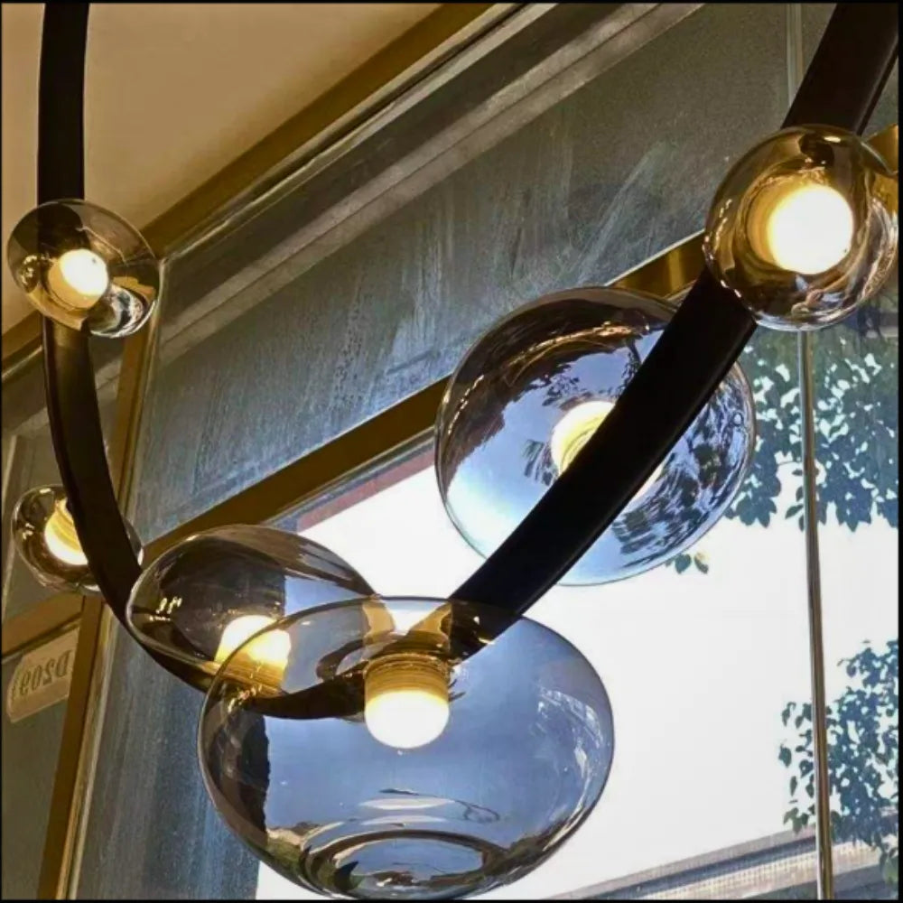 ELANTRIX BLACK MODERN CHANDELIER