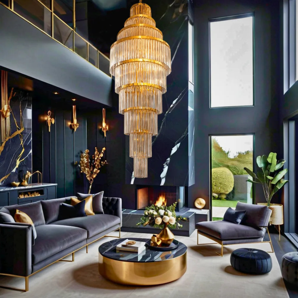 CROWNSPIRE CRYSTAL CHANDELIER