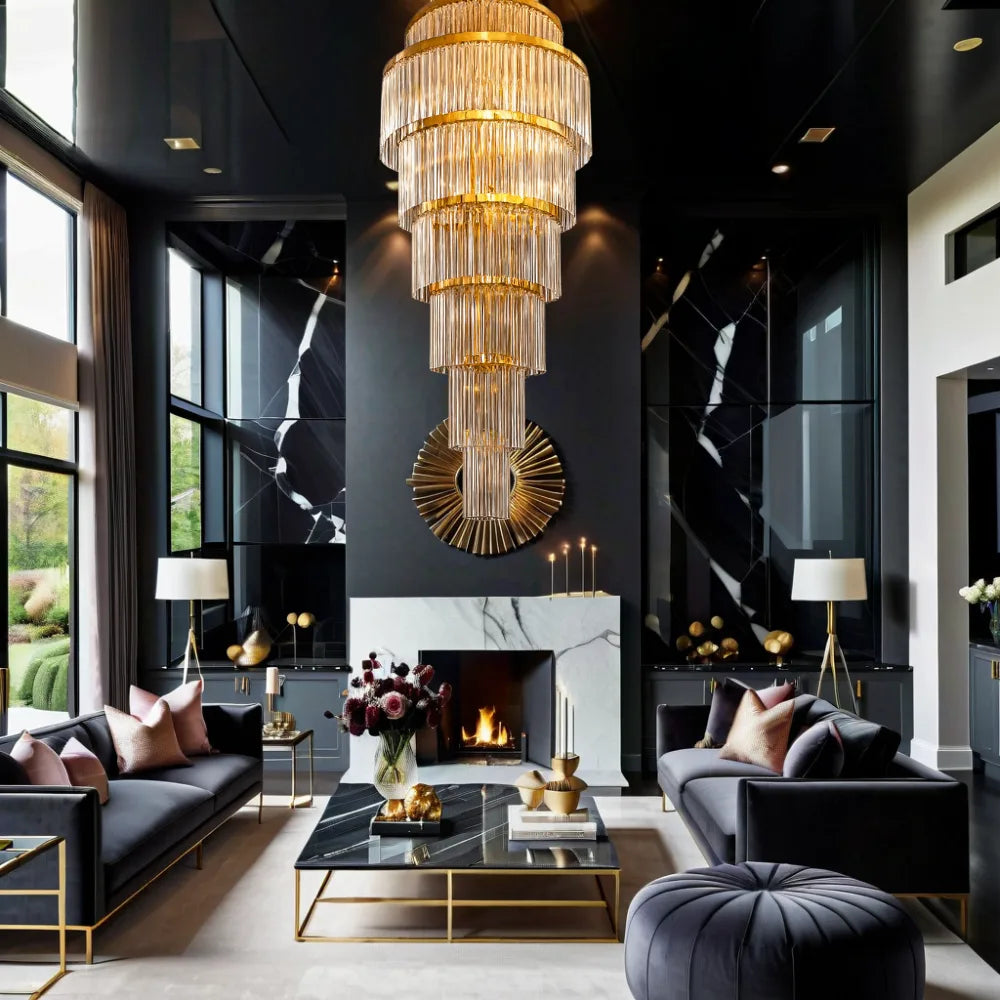 CROWNSPIRE CRYSTAL CHANDELIER