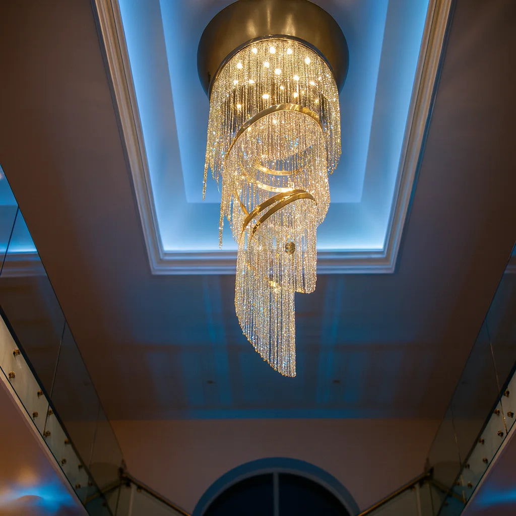 IMPERIAL SPIRAL DUPLEX CHANDELIER