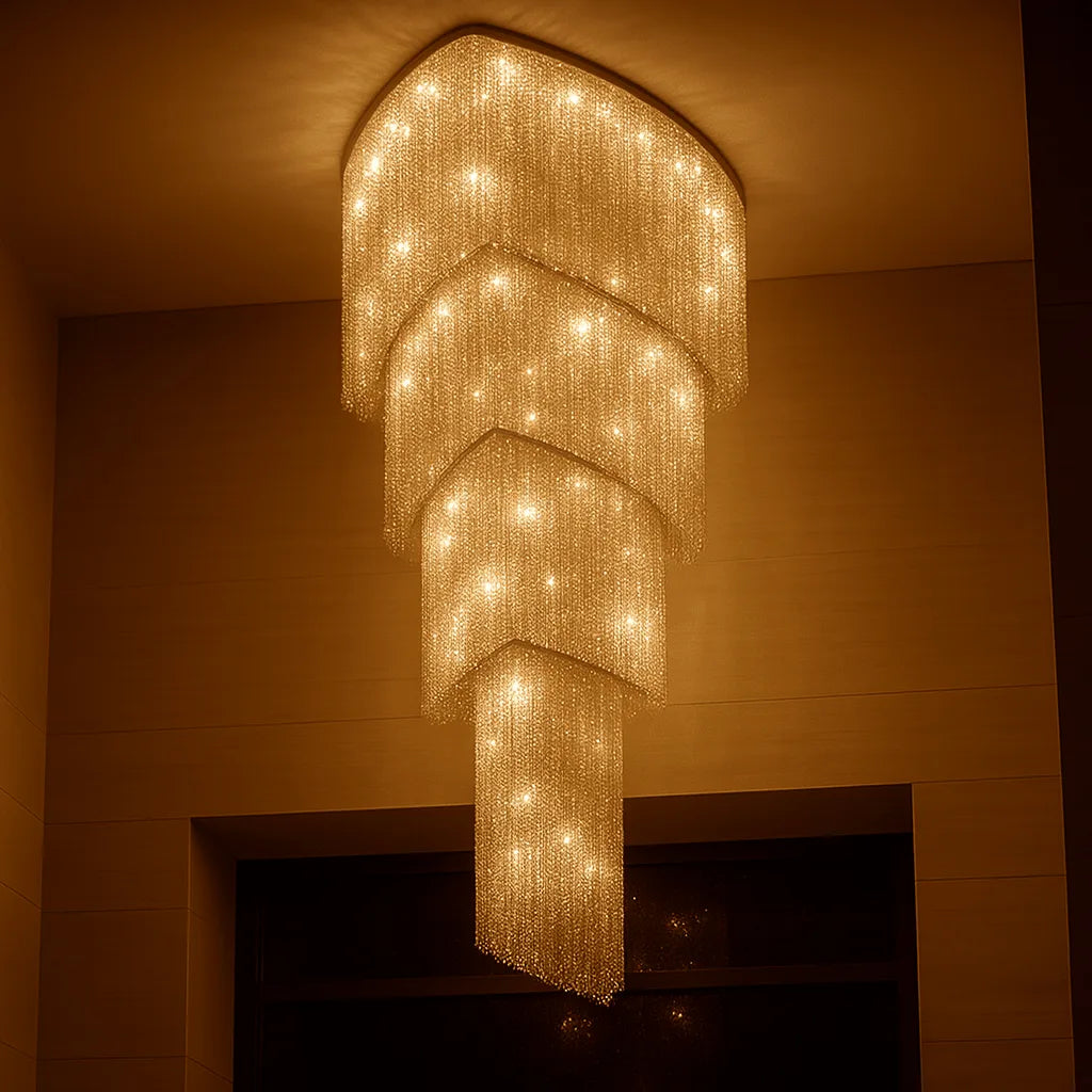 LUSTREFALL CRYSTAL DUPLEX CHANDELIER