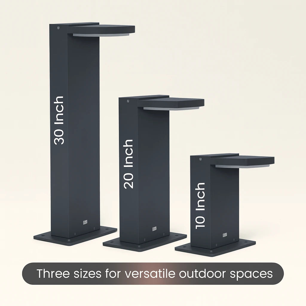 LUMORA PILLAR WATERPROOF BOLLARD LIGHT