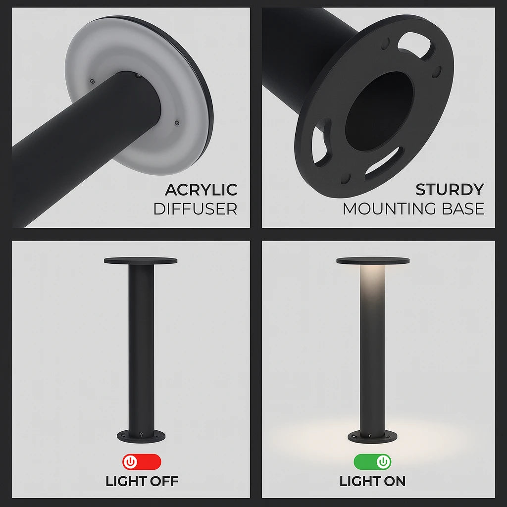 LUNADISC LED BOLLARD LIGHT