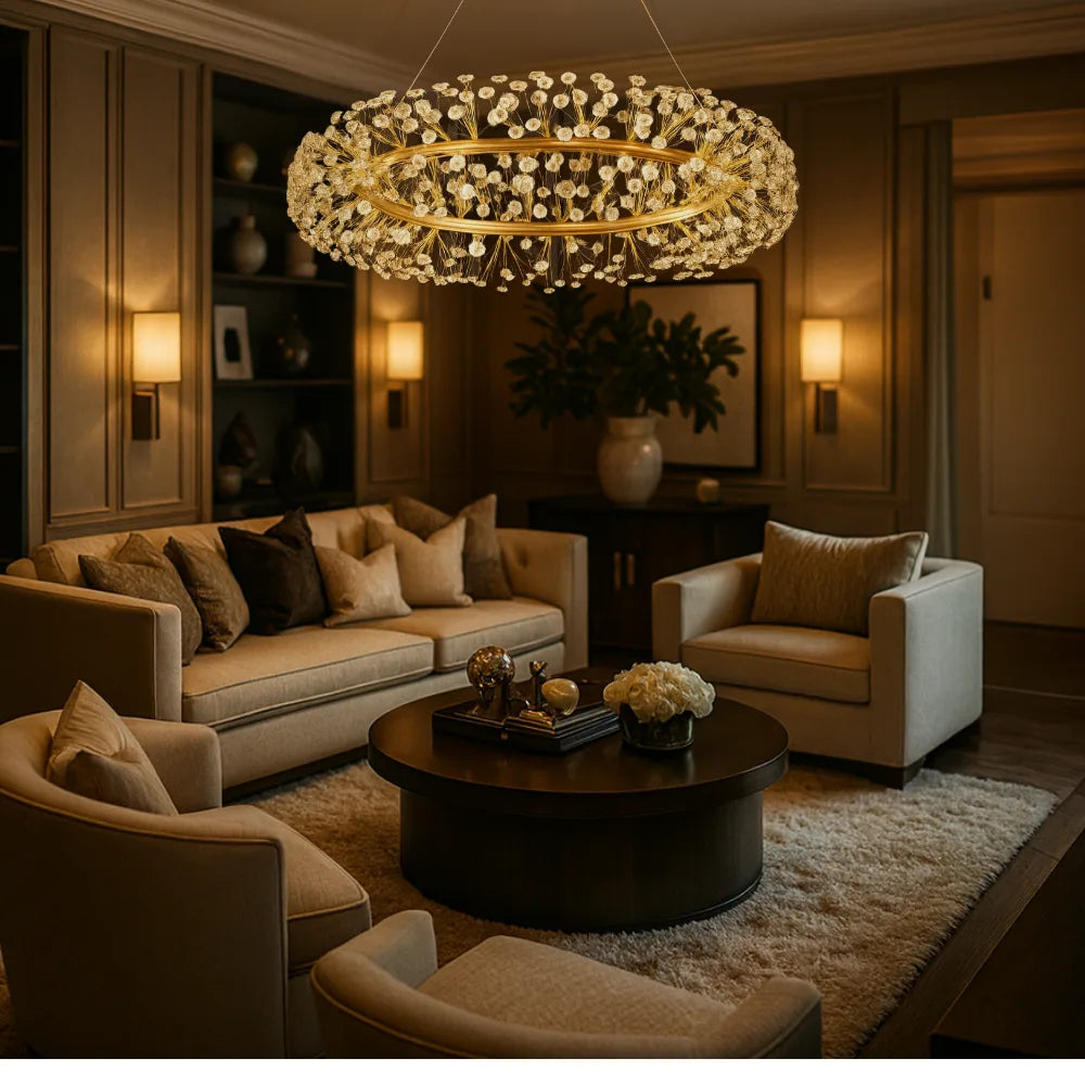 GOLDEN BLOOM CHANDELIER
