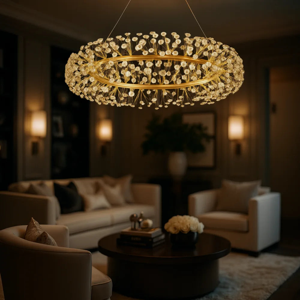 GOLDEN BLOOM CHANDELIER