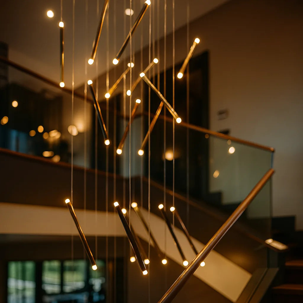 STARLIT STREAM MODERN CHANDELIER