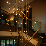 STARLIT STREAM MODERN CHANDELIER