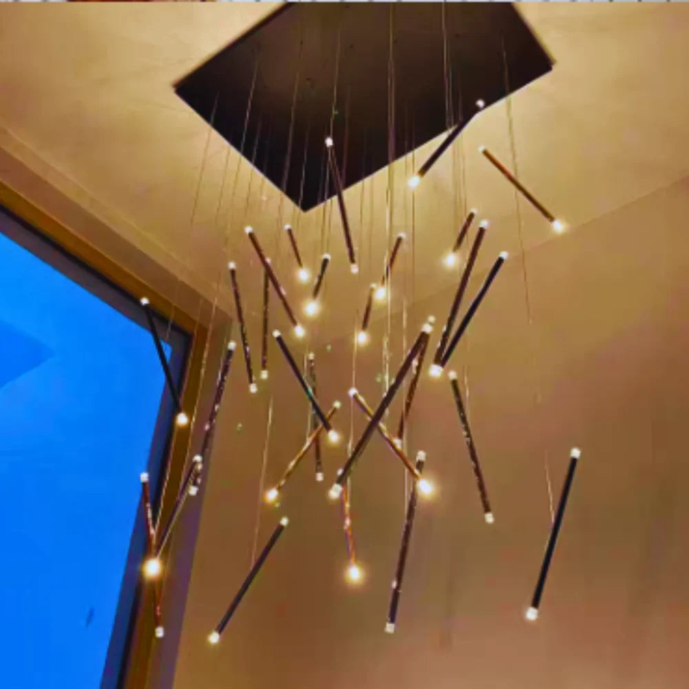 STARLIT STREAM MODERN CHANDELIER