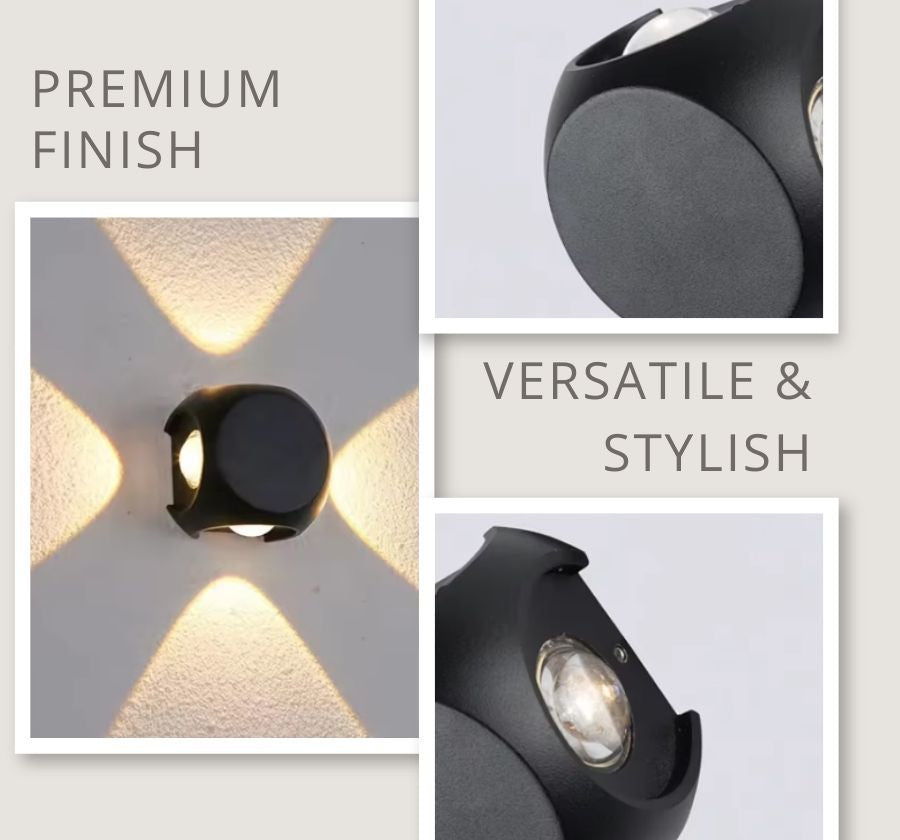 KRYNN 4 WAY FACADE WALL LIGHT