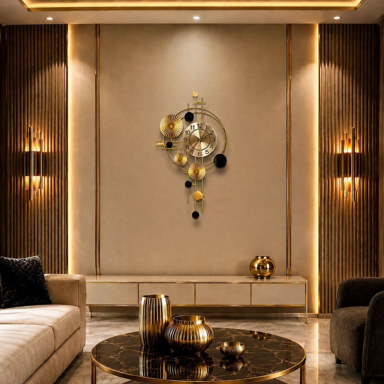 ASTRIX DESIGNER METAL WALL CLOCK