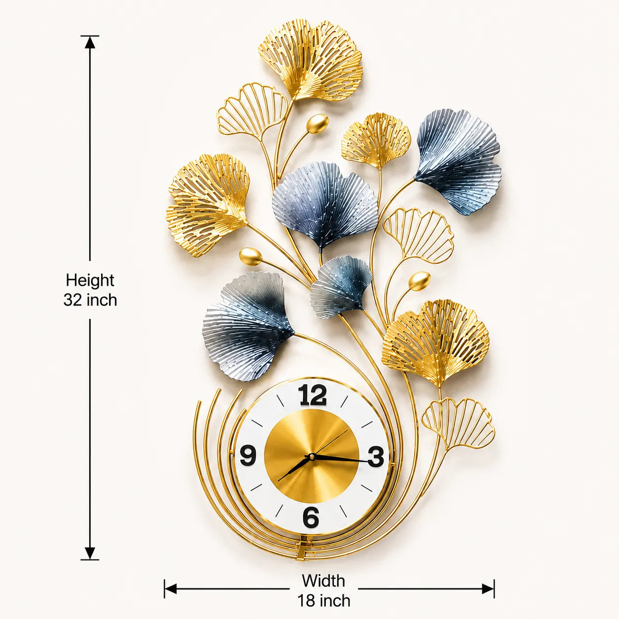 AURELIA DESIGNER METAL WALL CLOCK