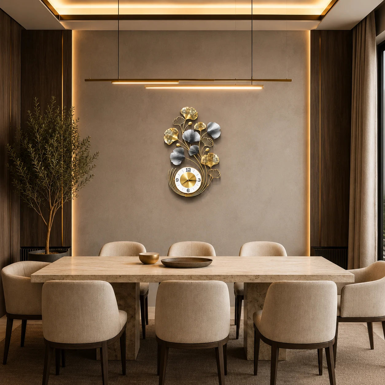 AURELIA DESIGNER METAL WALL CLOCK