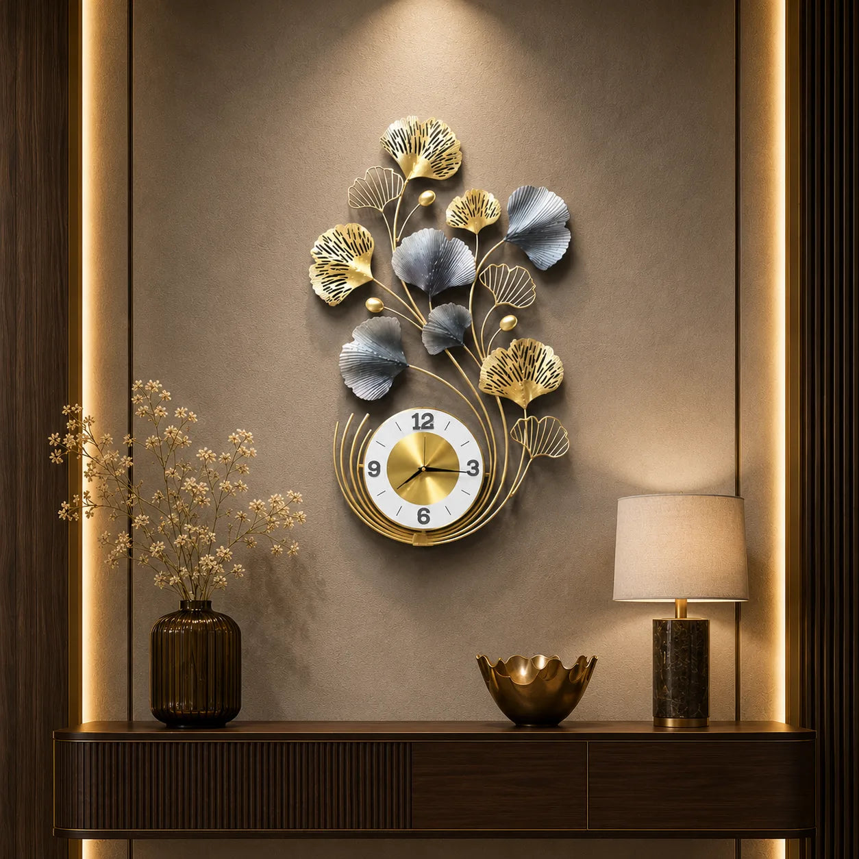 AURELIA DESIGNER METAL WALL CLOCK