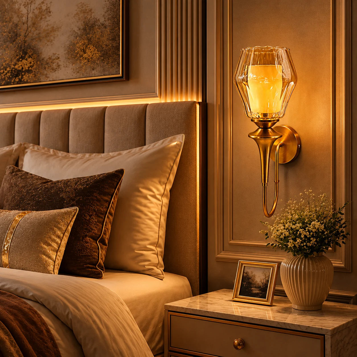 AURYN FLAME WALL SCONCE