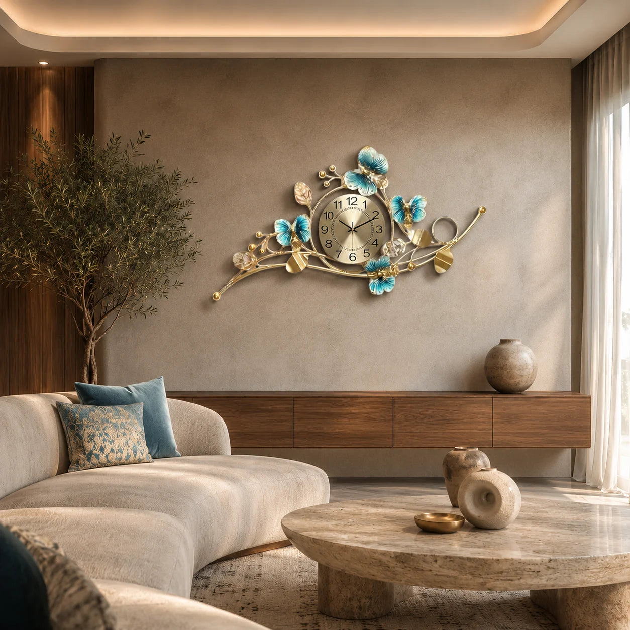 BLOOMELLE DESIGNER METAL WALL CLOCK