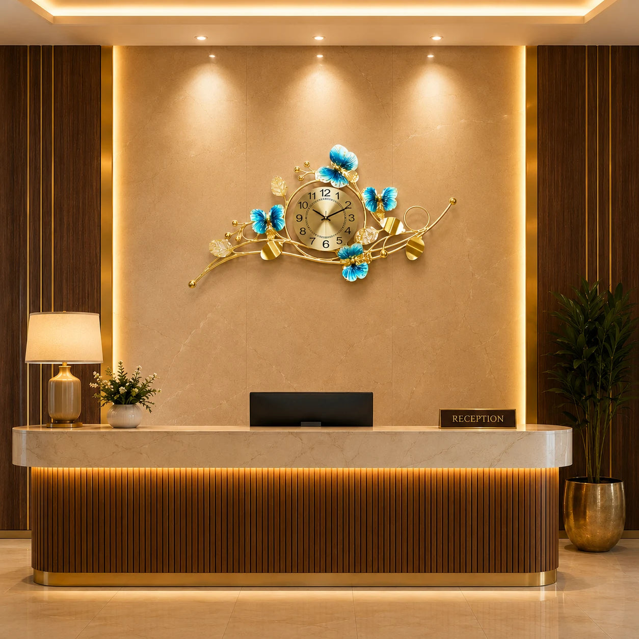 BLOOMELLE DESIGNER METAL WALL CLOCK