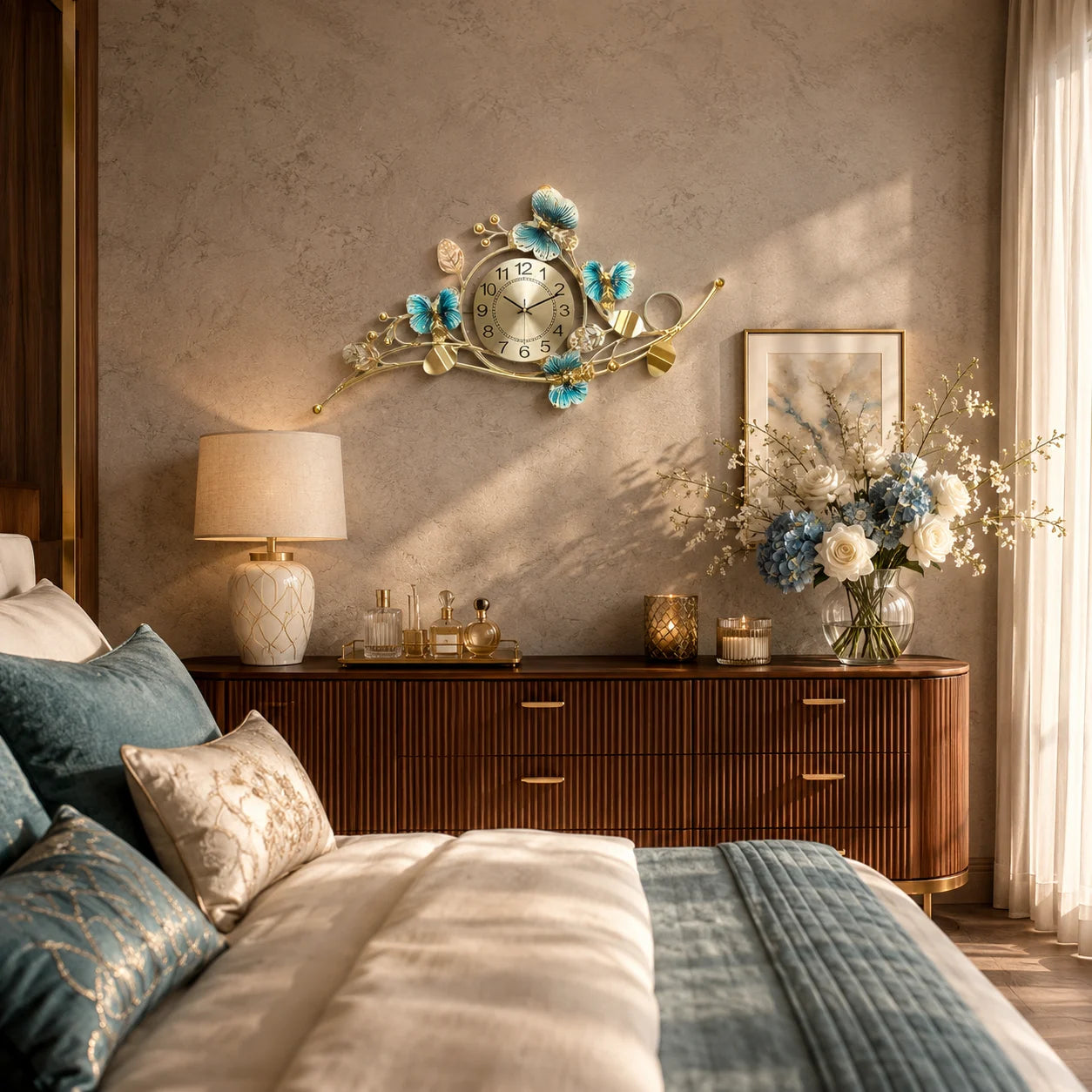 BLOOMELLE DESIGNER METAL WALL CLOCK