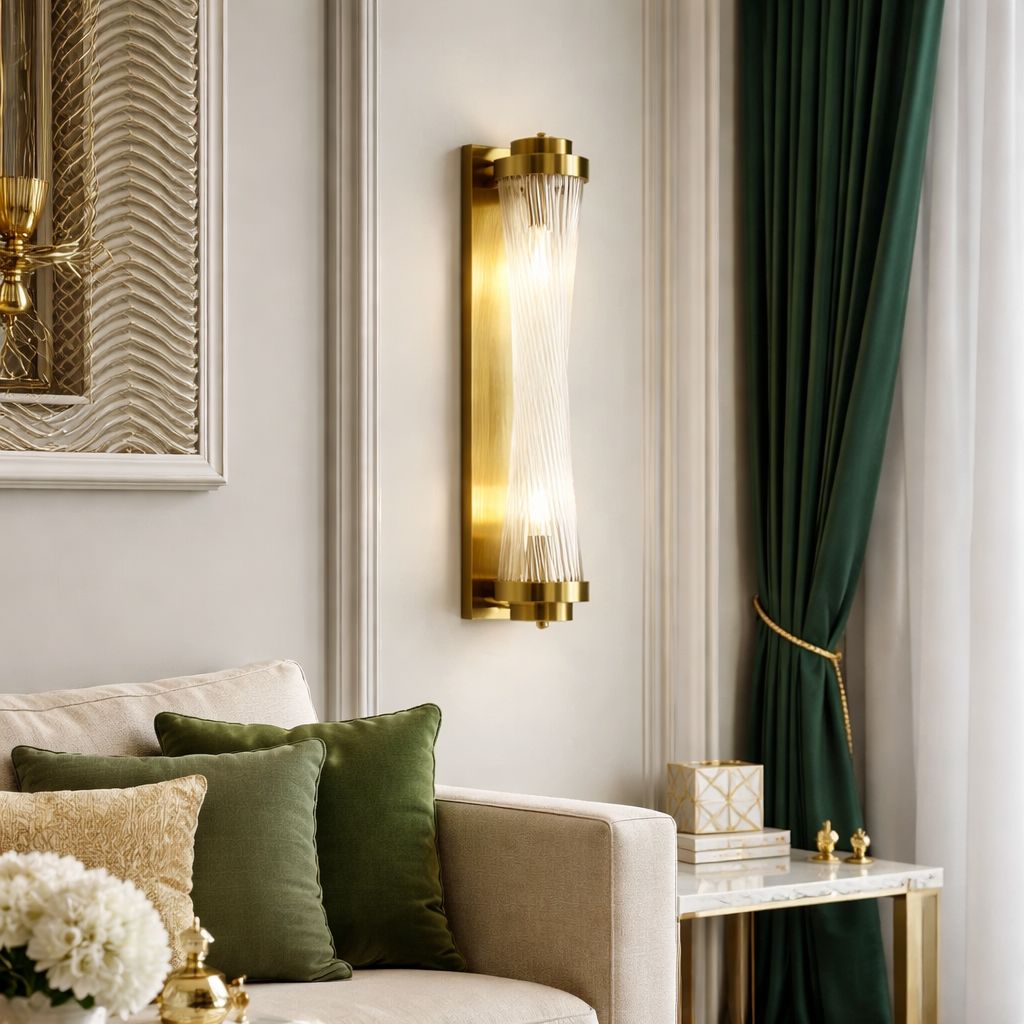 LUSTREGLOW HOURGLASS WALL LIGHT