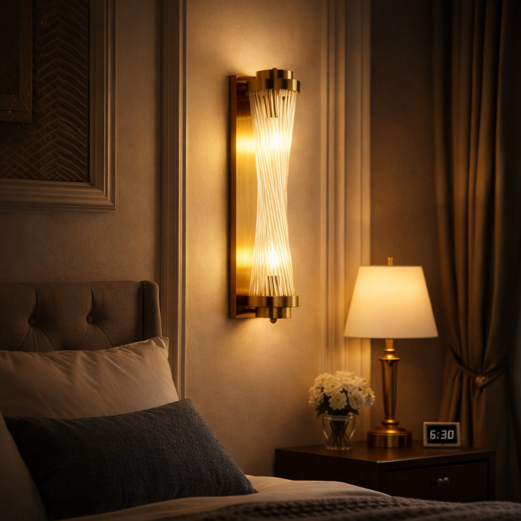 LUSTREGLOW HOURGLASS WALL LIGHT