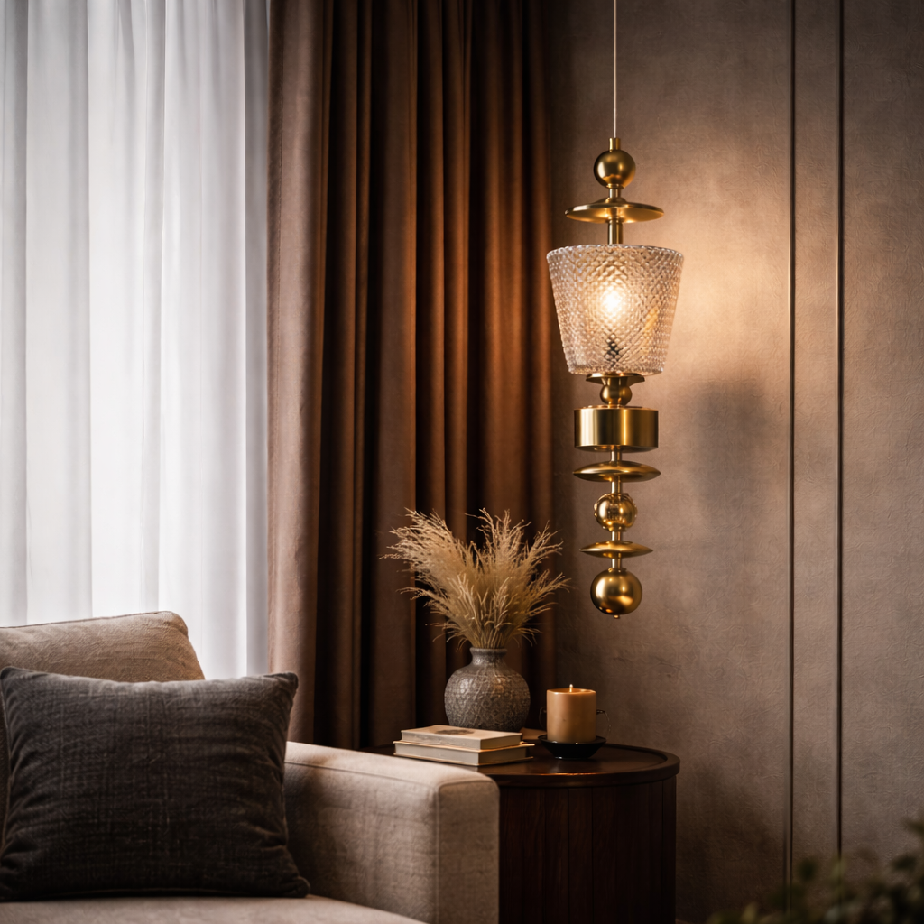 PLUME PENDANT LIGHT (Amber/Smoke)