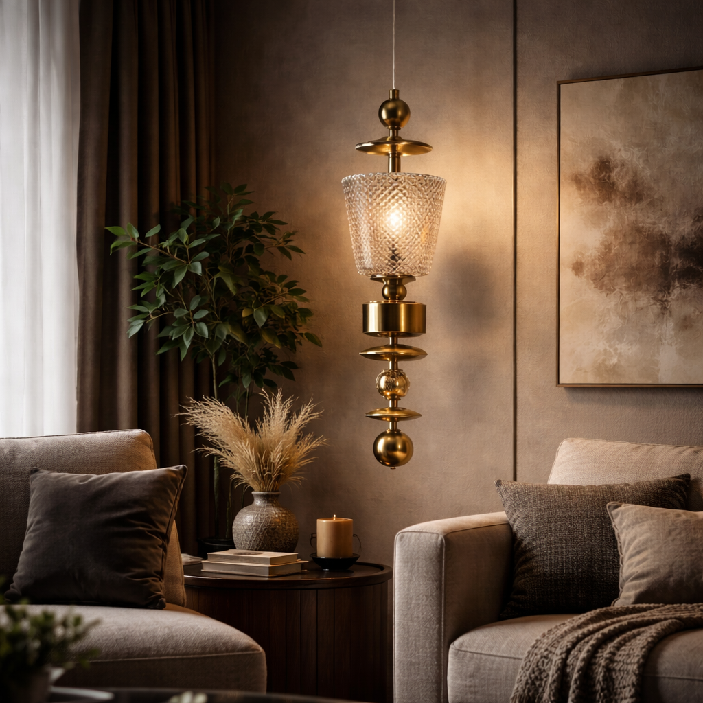 PLUME PENDANT LIGHT (Amber/Smoke)