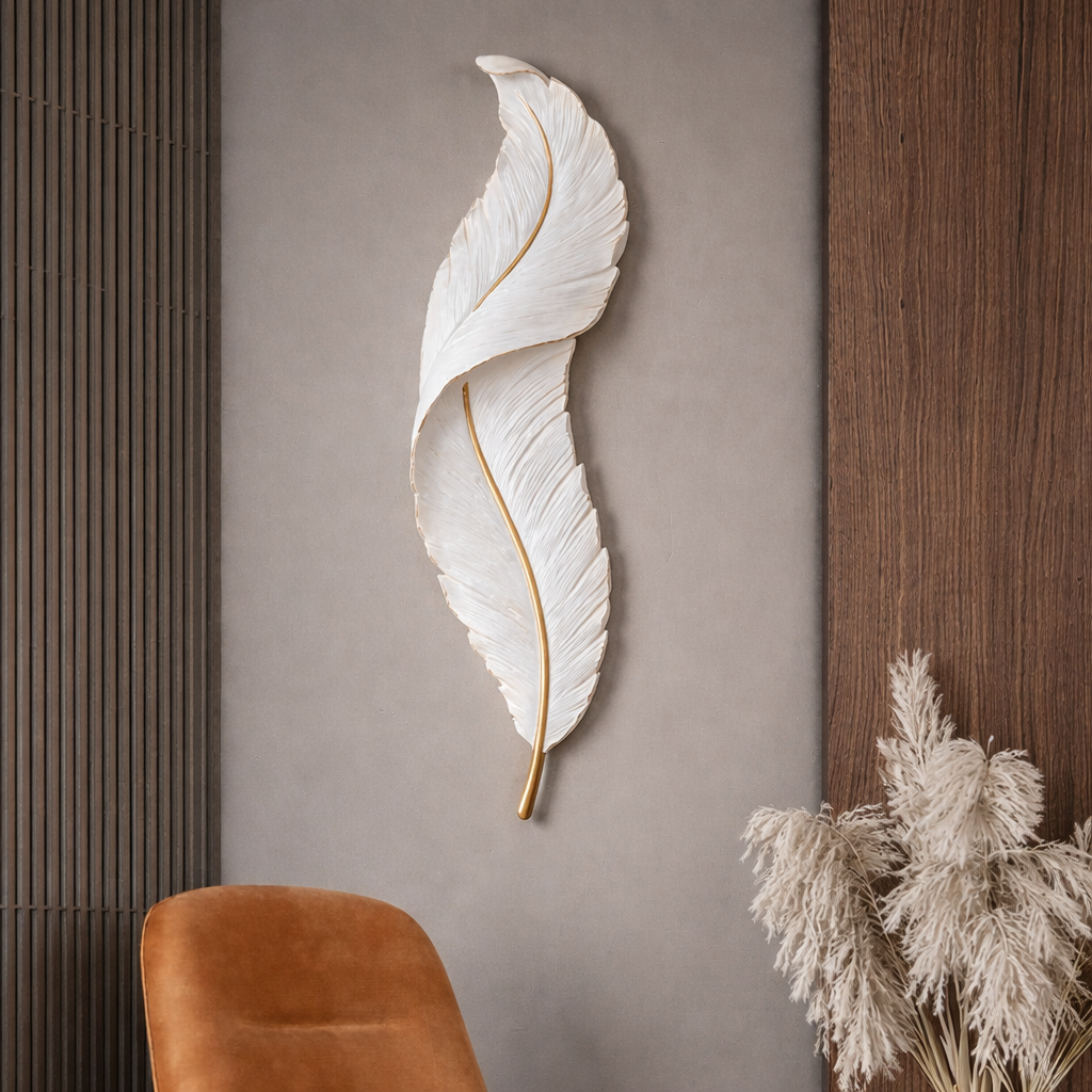 ETHEREAL FEATHER GLOW WALL LIGHT