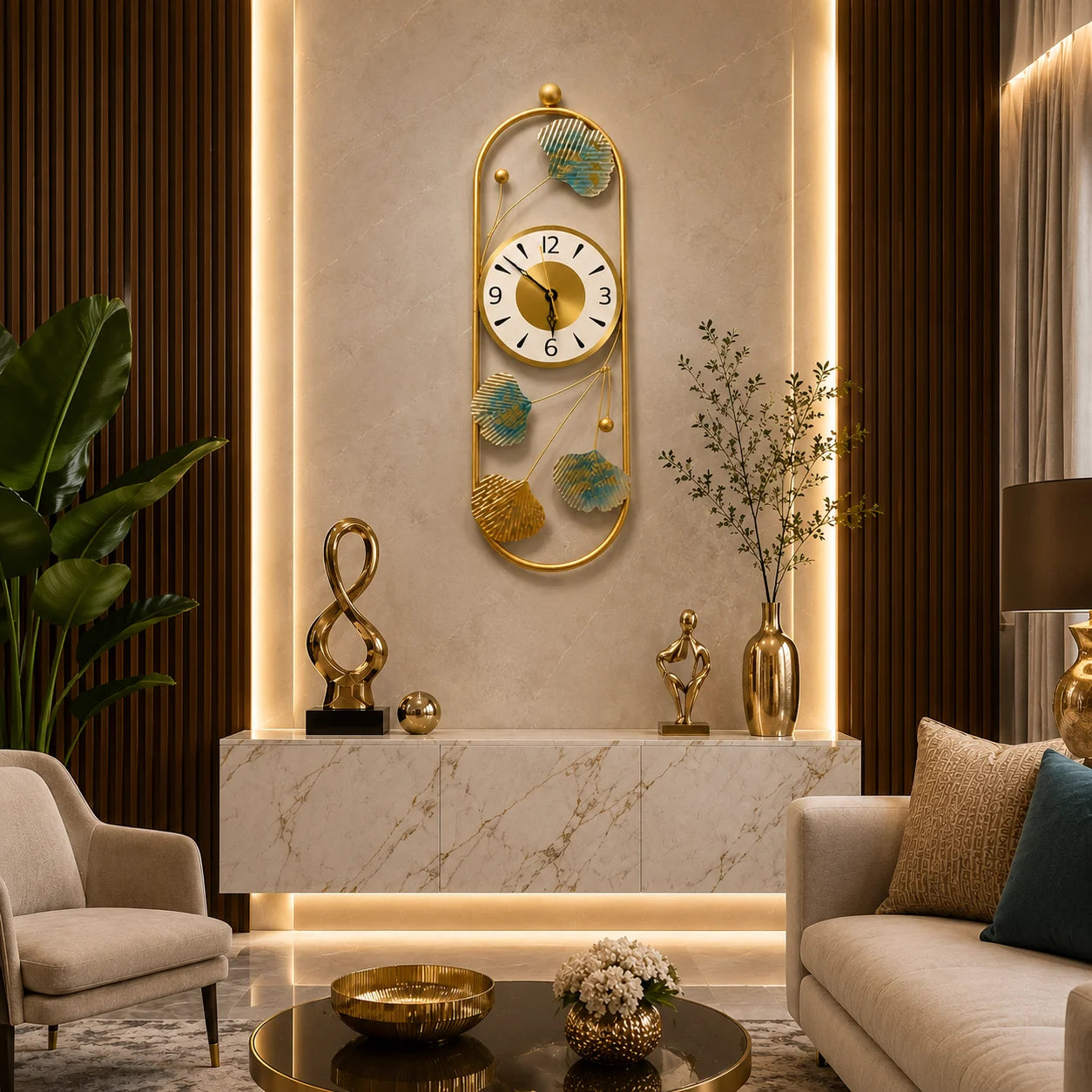 ELYSIA DESIGNER METAL WALL CLOCK