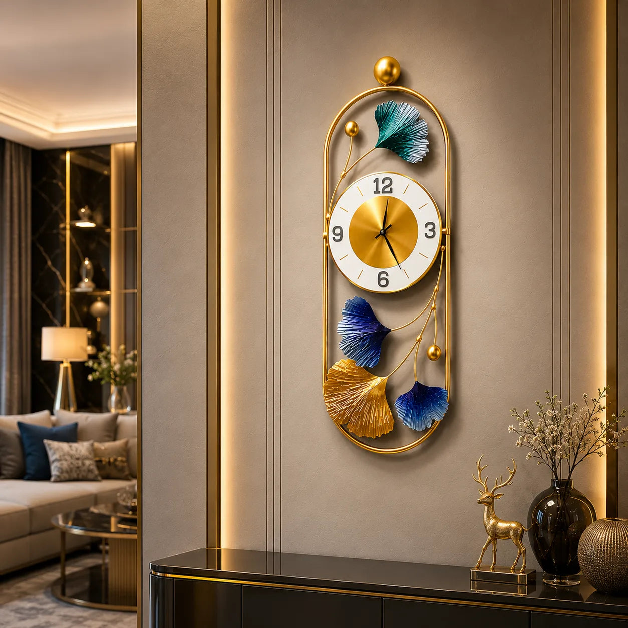 ELYSIA DESIGNER METAL WALL CLOCK
