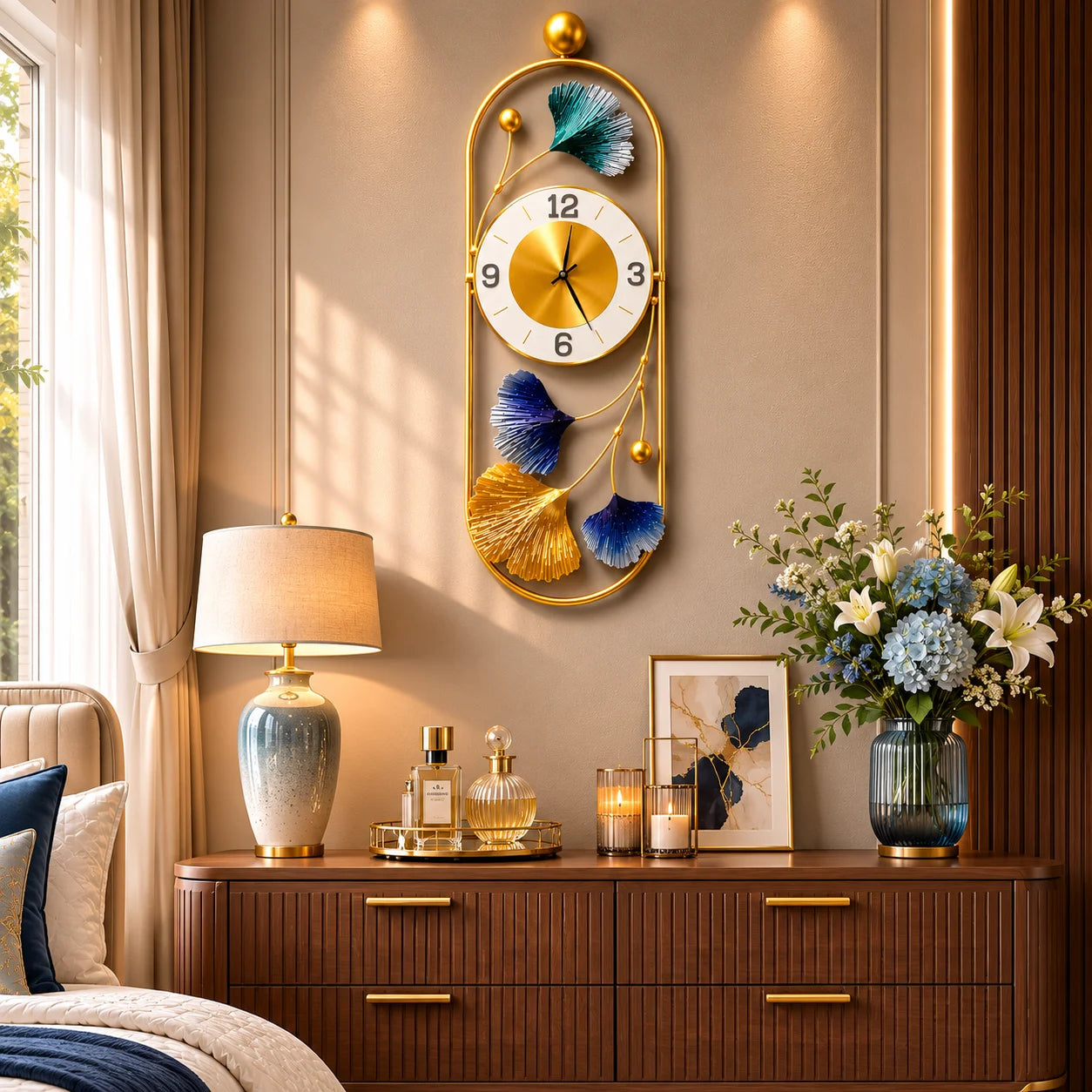 ELYSIA DESIGNER METAL WALL CLOCK