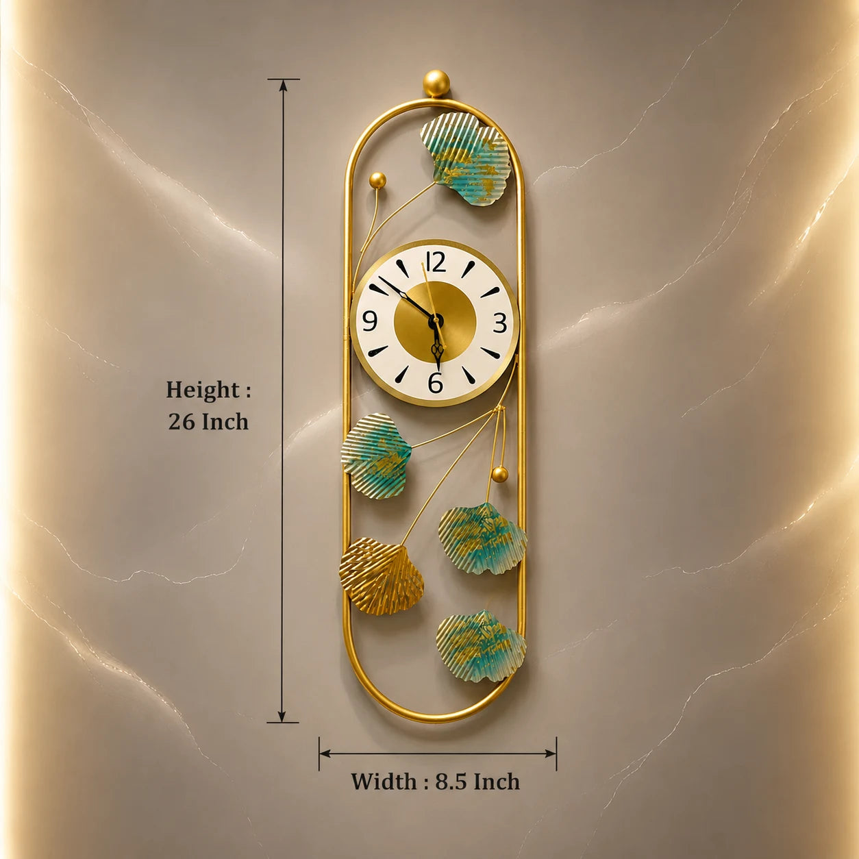 ELYSIA DESIGNER METAL WALL CLOCK