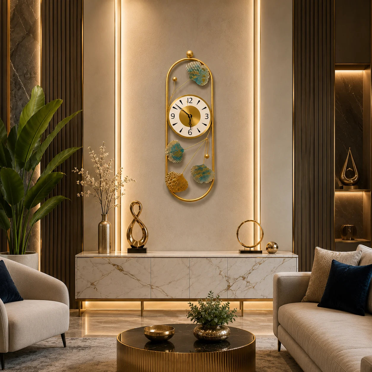 ELYSIA DESIGNER METAL WALL CLOCK