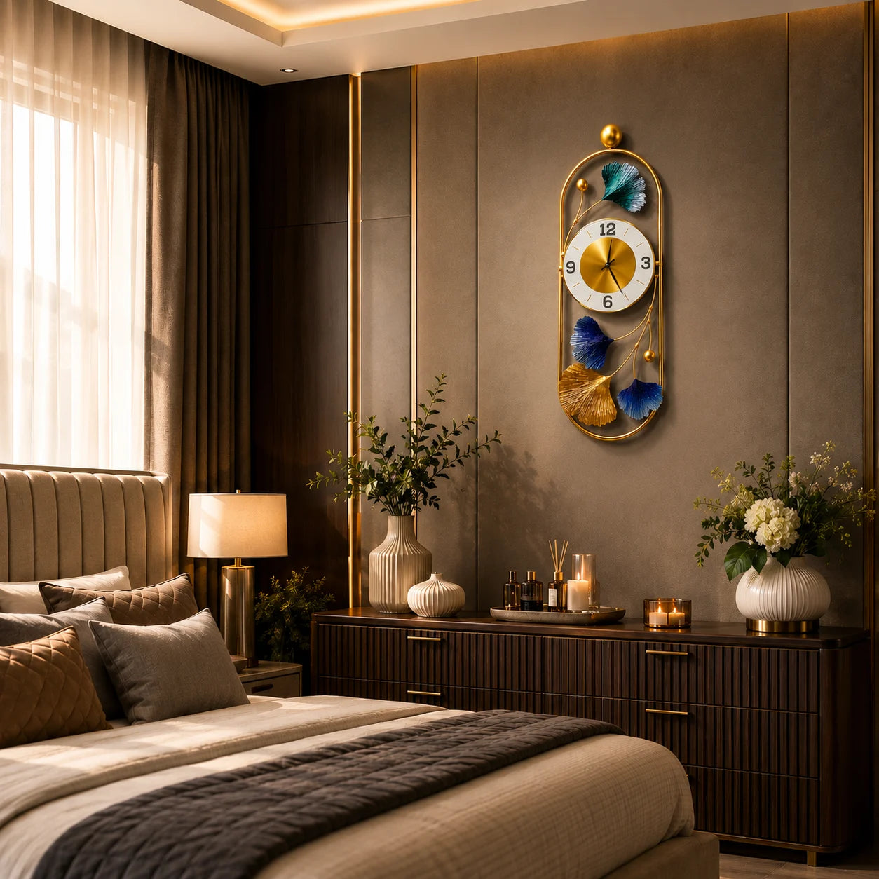 ELYSIA DESIGNER METAL WALL CLOCK
