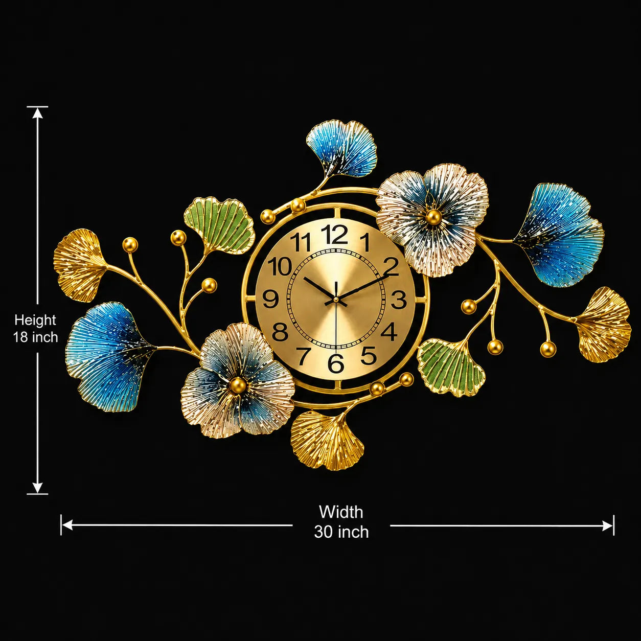 FLORENZA DESIGNER METAL WALL CLOCK