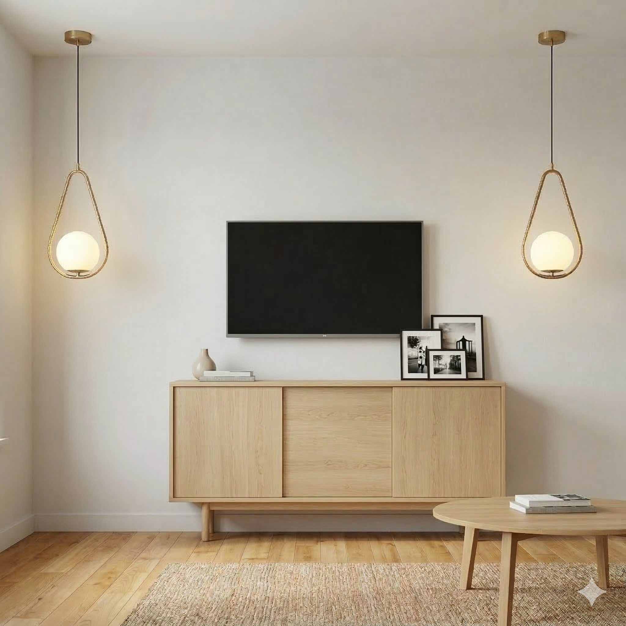 Orvian Frosted Glass Pendant
