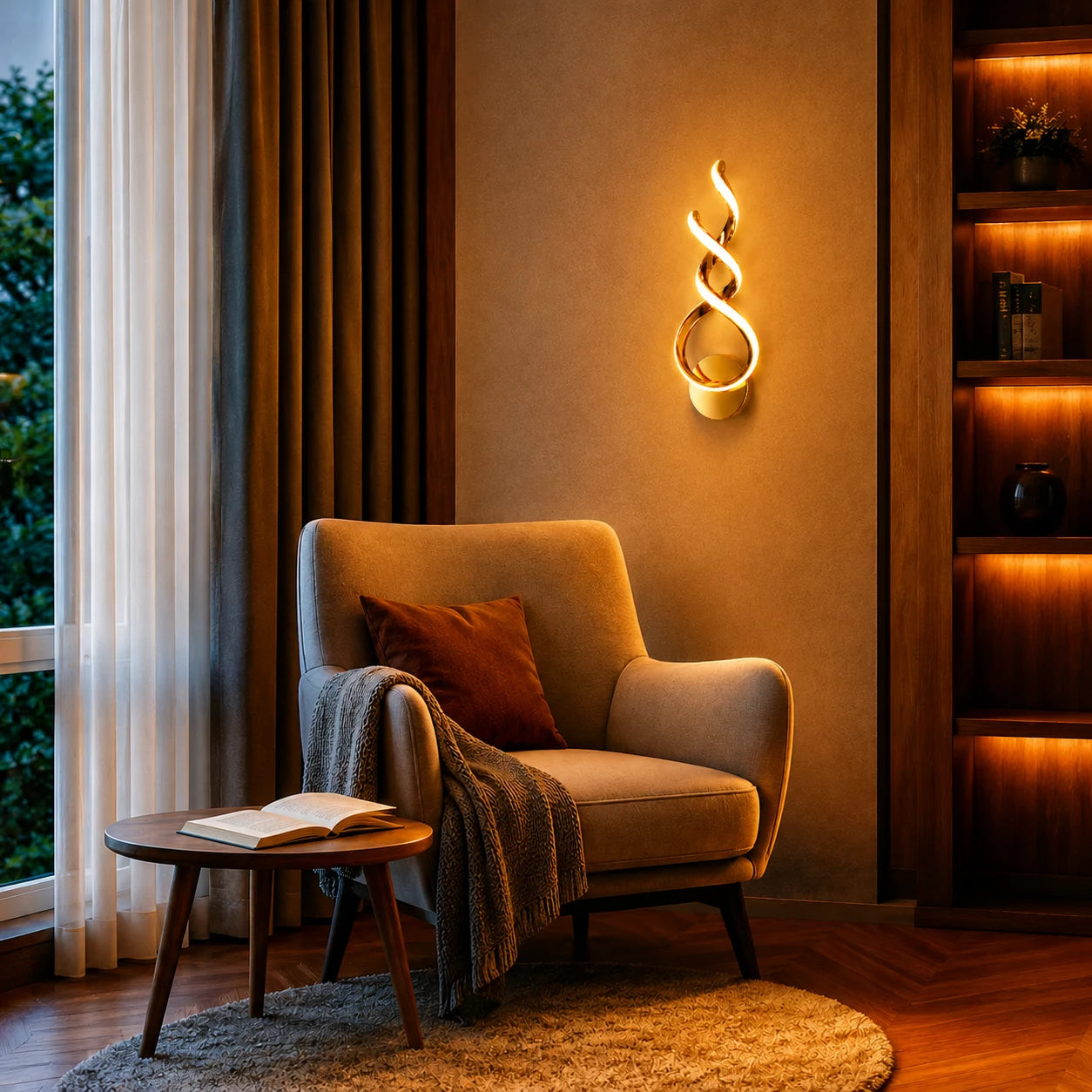 HELIX LOOP LED WALL LIGHT