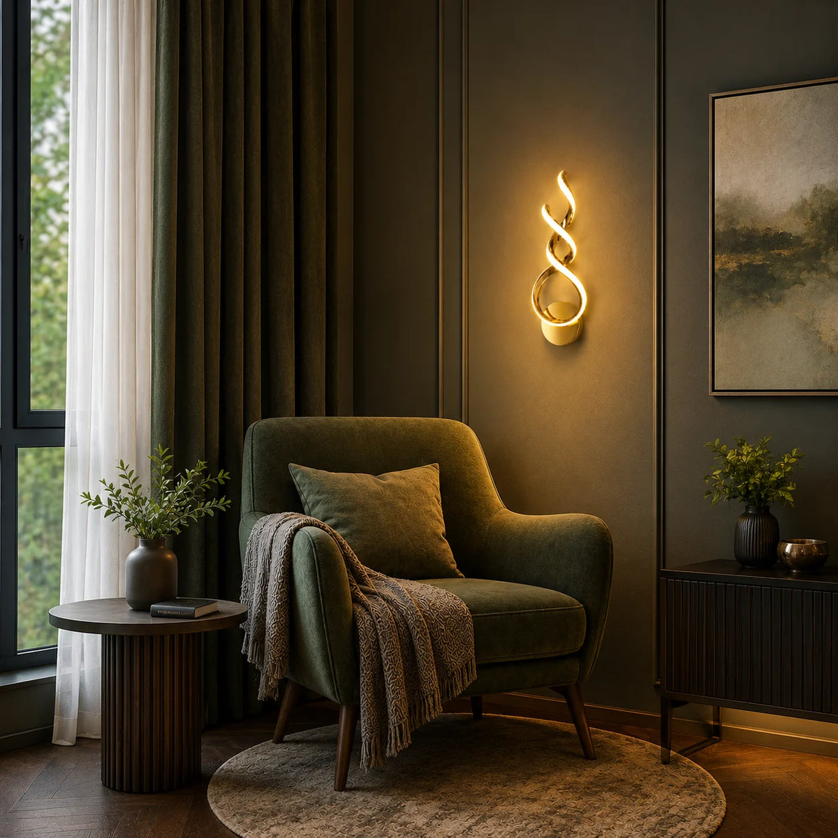 HELIX LOOP LED WALL LIGHT