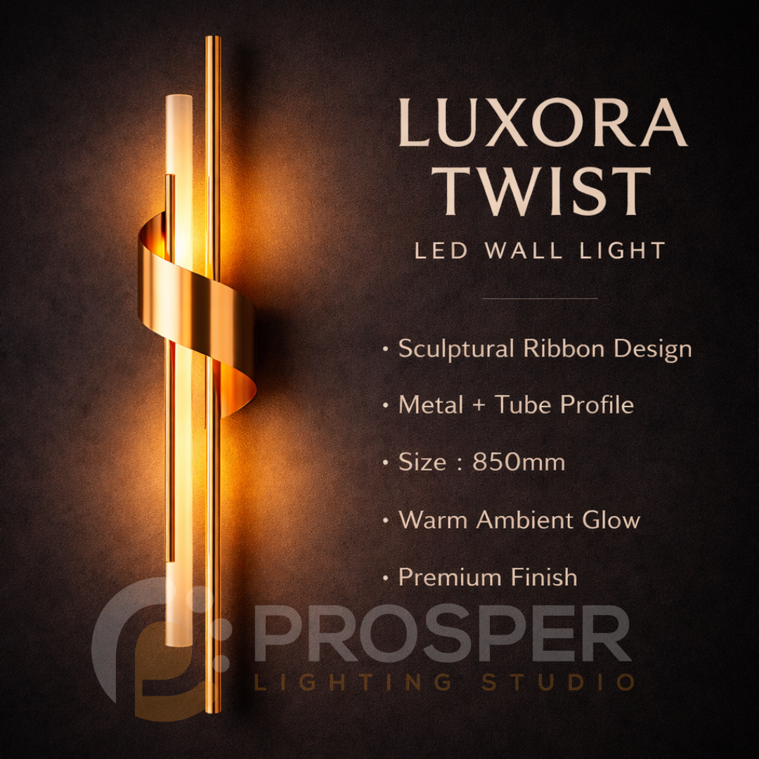 LUXORA TWIST LED WALL LIGHT