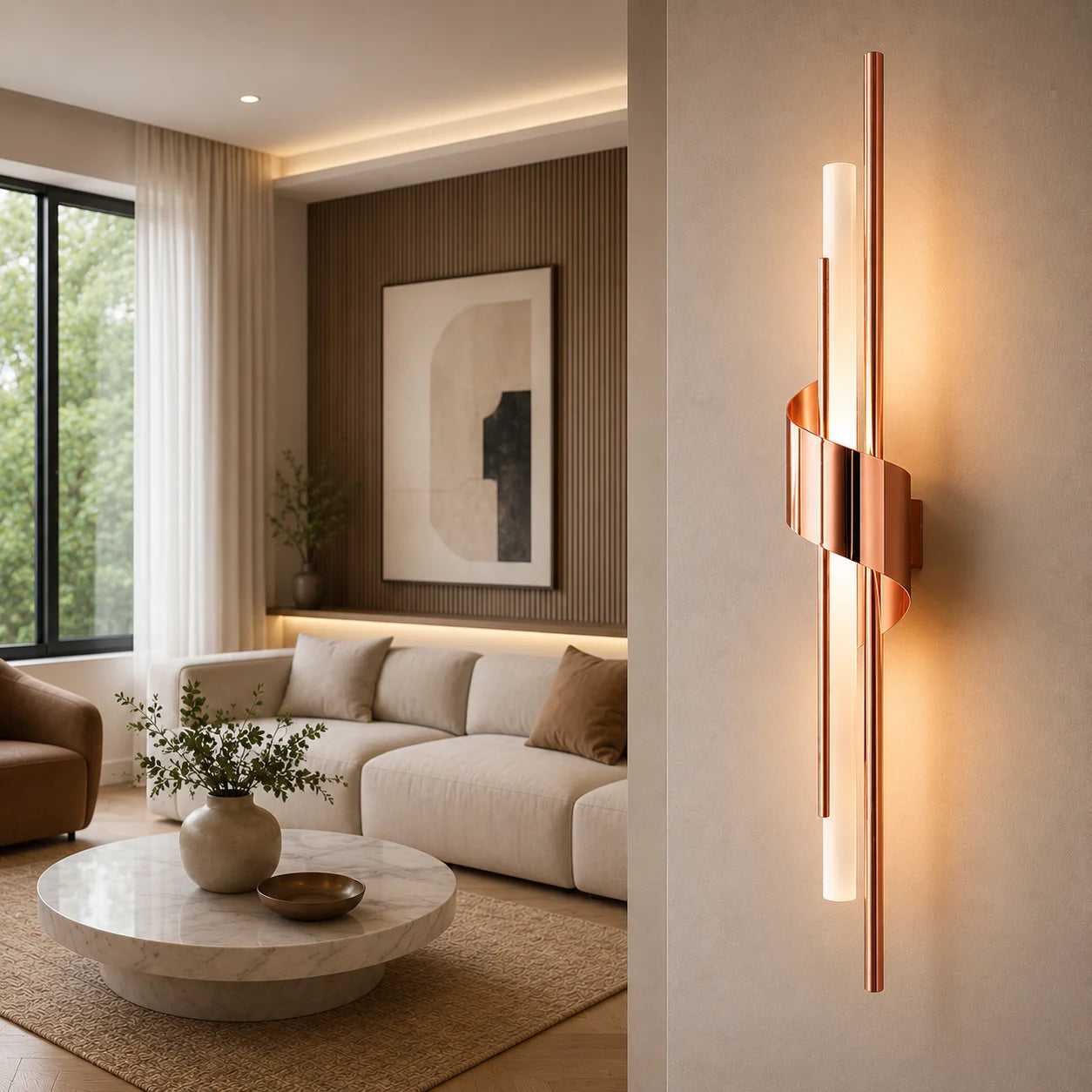 LUXORA TWIST LED WALL LIGHT