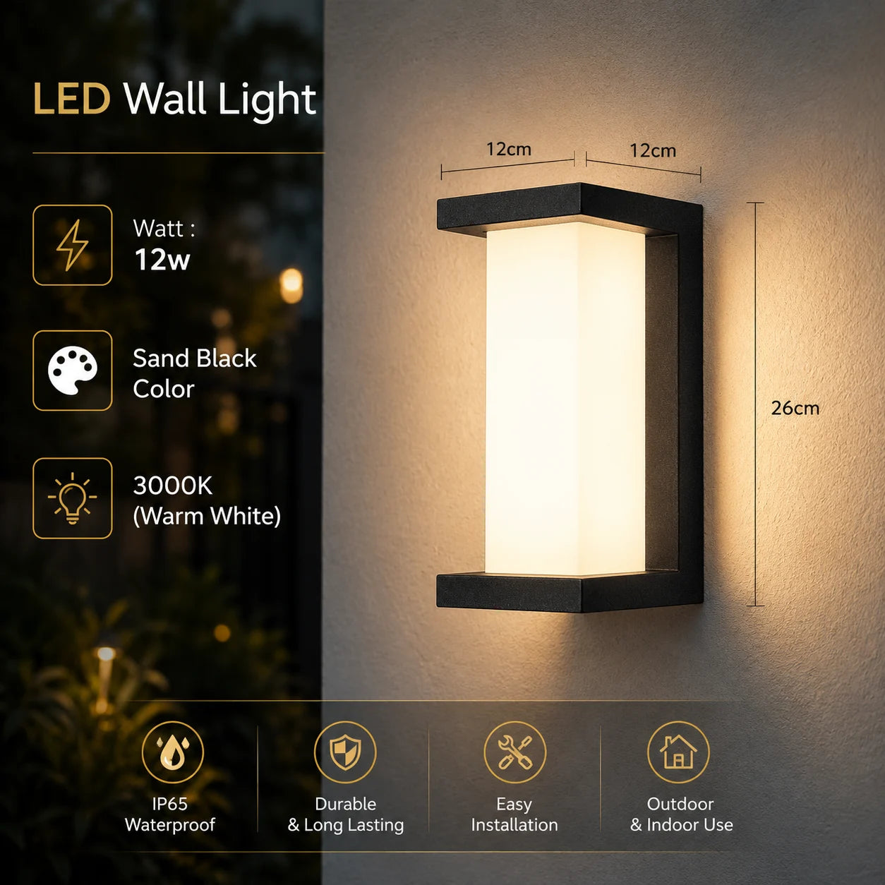 NOVA EDGE OUTDOOR WALL LIGHT